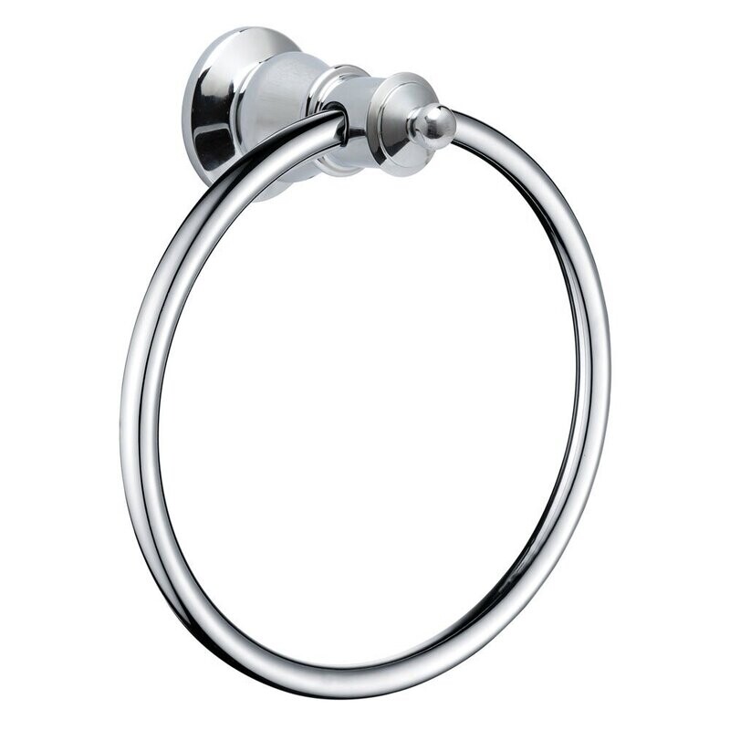 Lillian Towel Ring Chrome