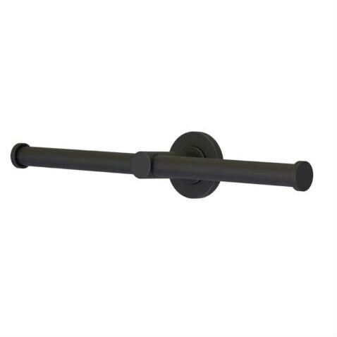 Master Rail Double Toilet Roll Holder Matte Black