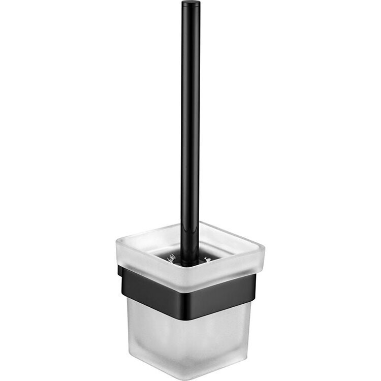 Komo Toilet Brush & Holder Matte Black