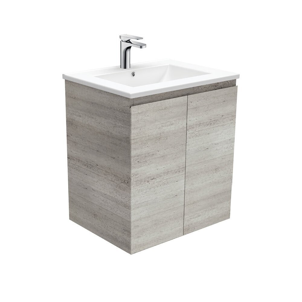 Dolce Industrial Edge 600mm Wall Hung Vanity
