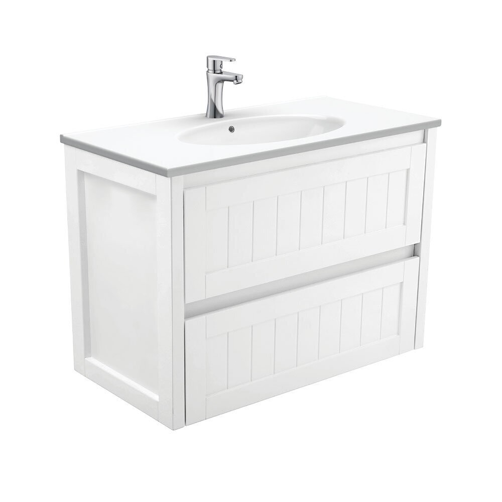 Hampton Rotondo Slim Top 900mm Wall Hung Vanity
