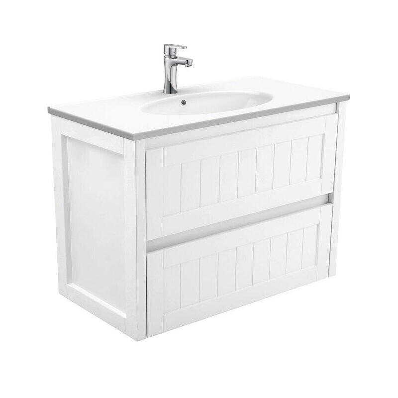 Hampton Rotondo Slim Top 900mm Wall Hung Vanity
