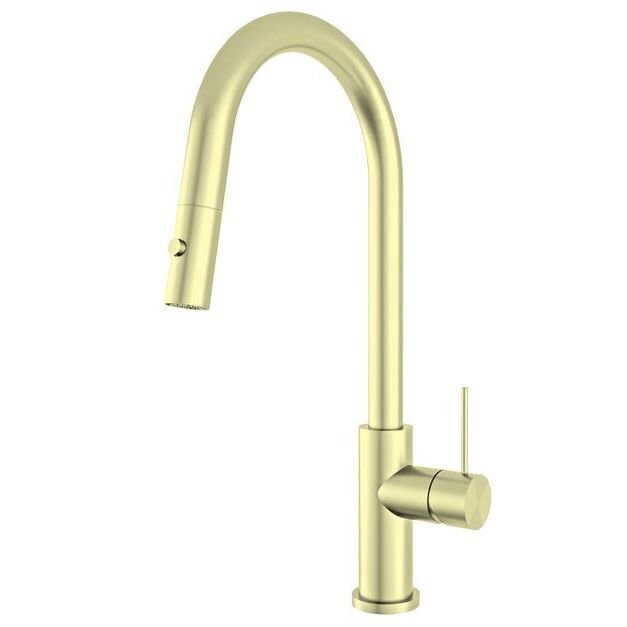 Mecca Pull Out Kitchen Sink Mixer Brushed Gold