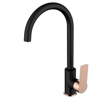 Akemi Sink Mixer Black & Rose Gold