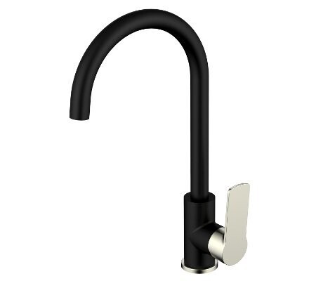 Akemi Sink Mixer Black & Brushed Nickel