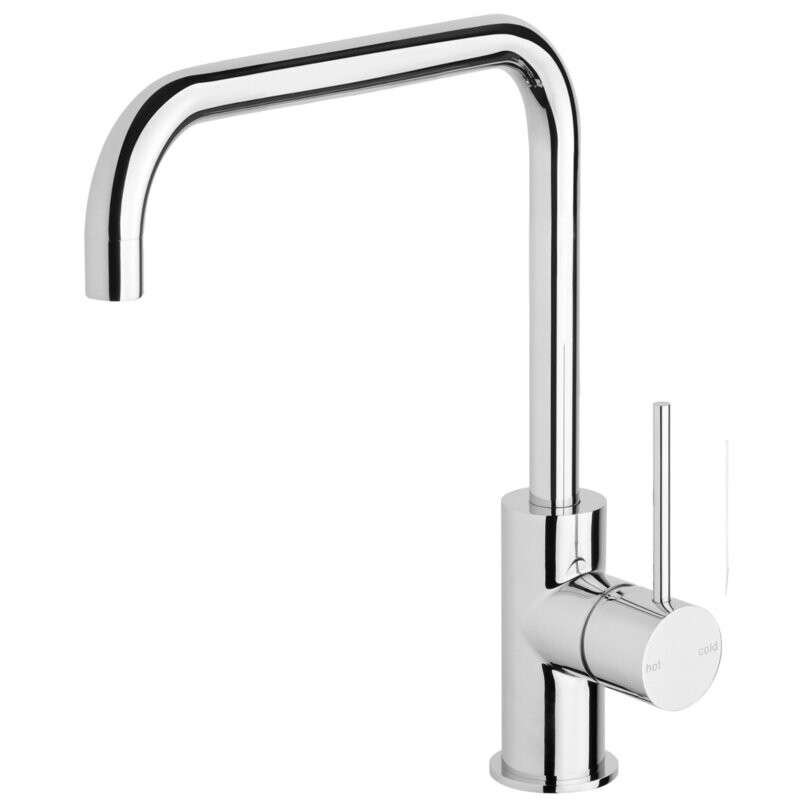 Vivid Slimline Side Lever Sink Mixer 220mm Squareline Chrome