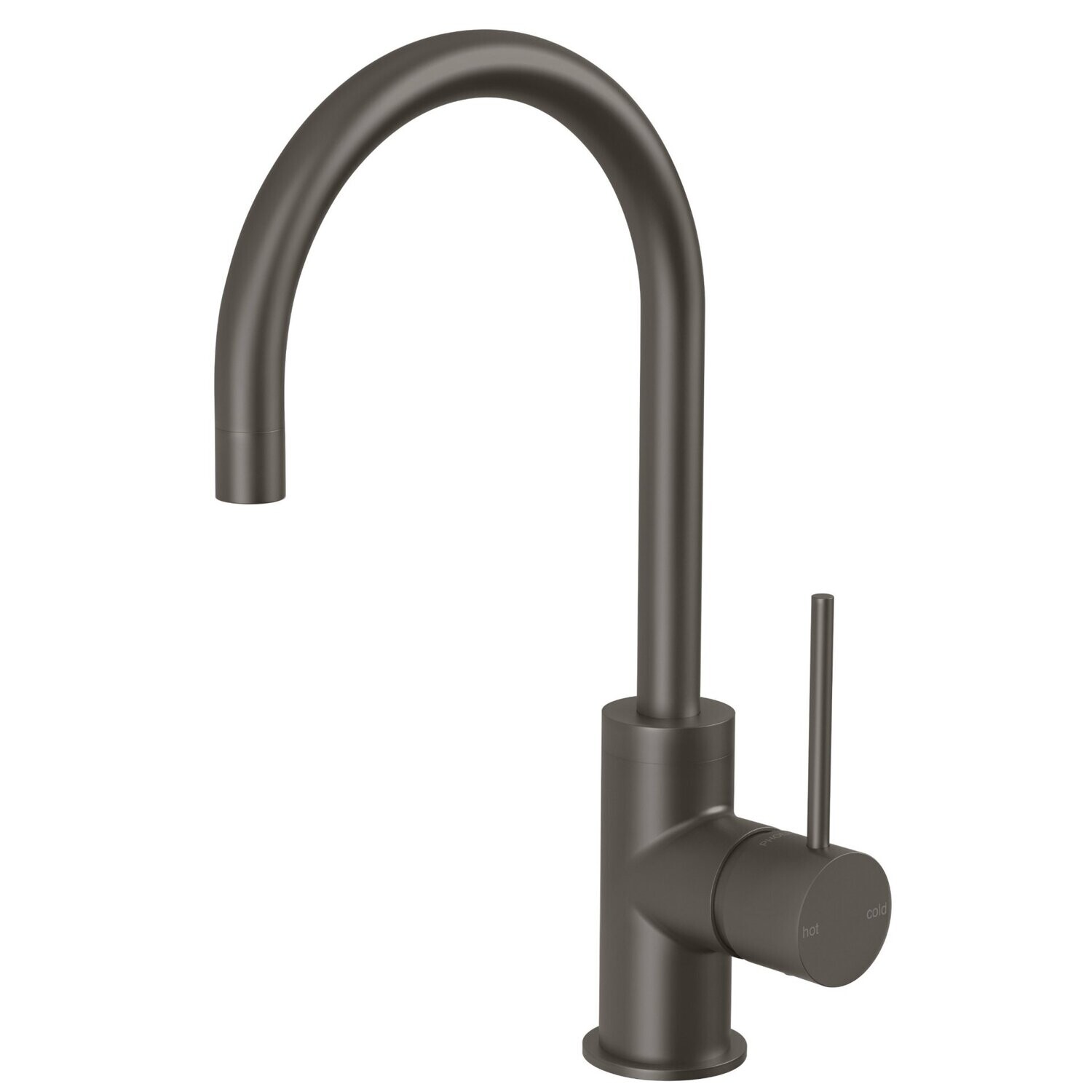 Vivid Slimline Side Lever Sink Mixer 160mm Gun Metal