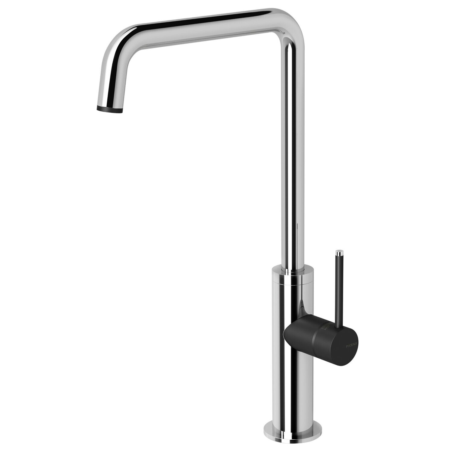 Toi Sink Mixer 180mm Squareline Chrome/Matte Black