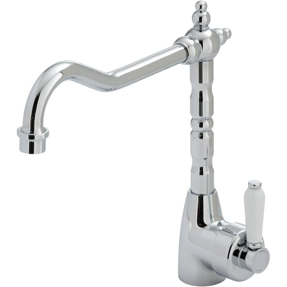 Eleanor Shepherds Crook Sink Mixer Chrome