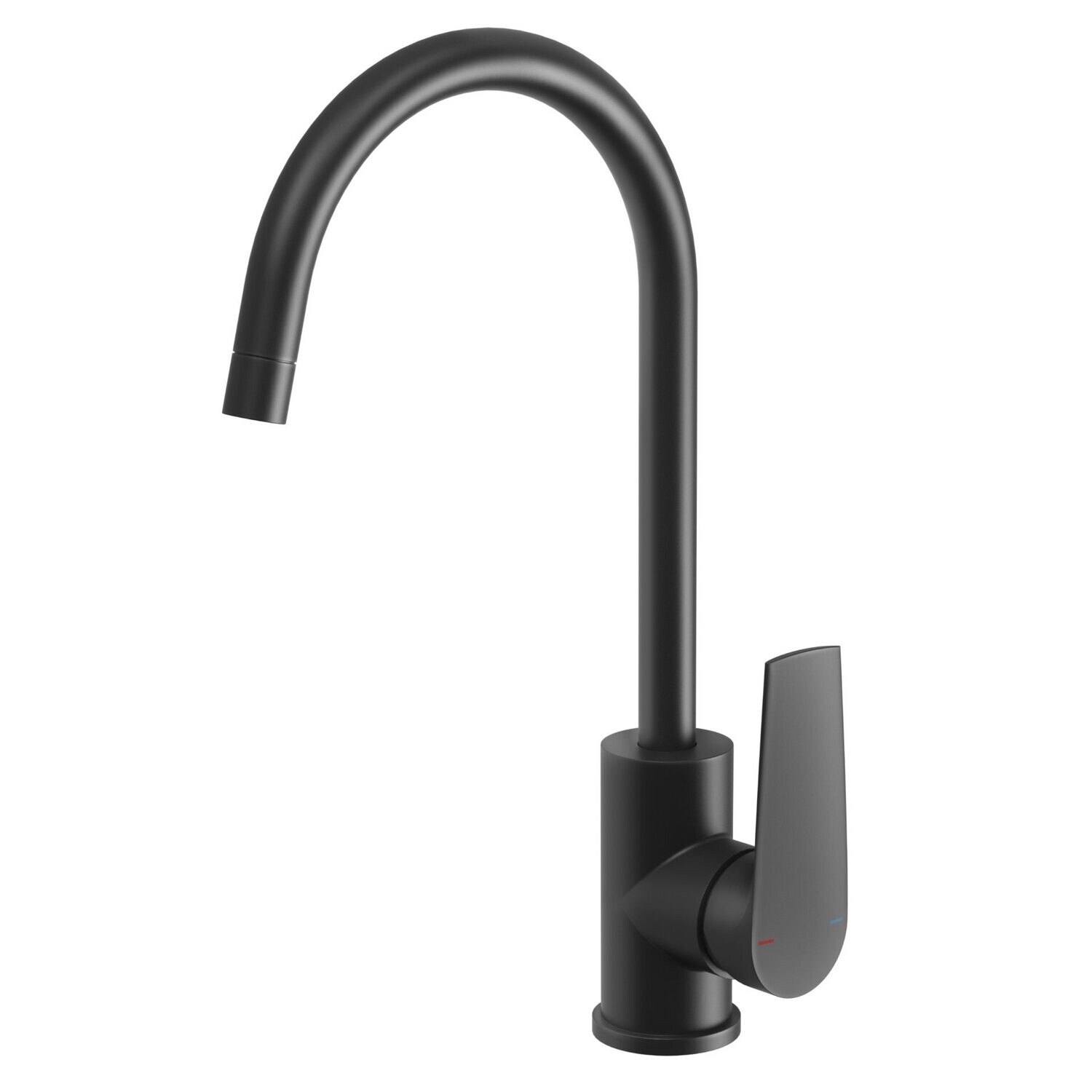 Arlo Sink Mixer 200mm Gooseneck Matte Black