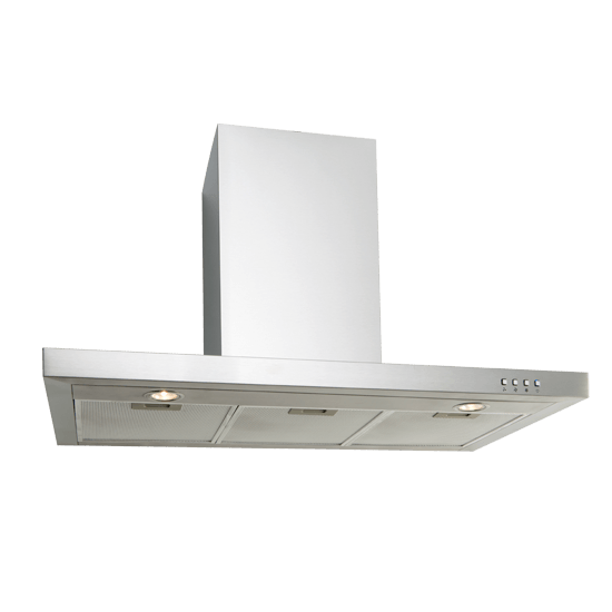 Euro Canopy Straight Stainless Steel 90cm - EP900SWSX