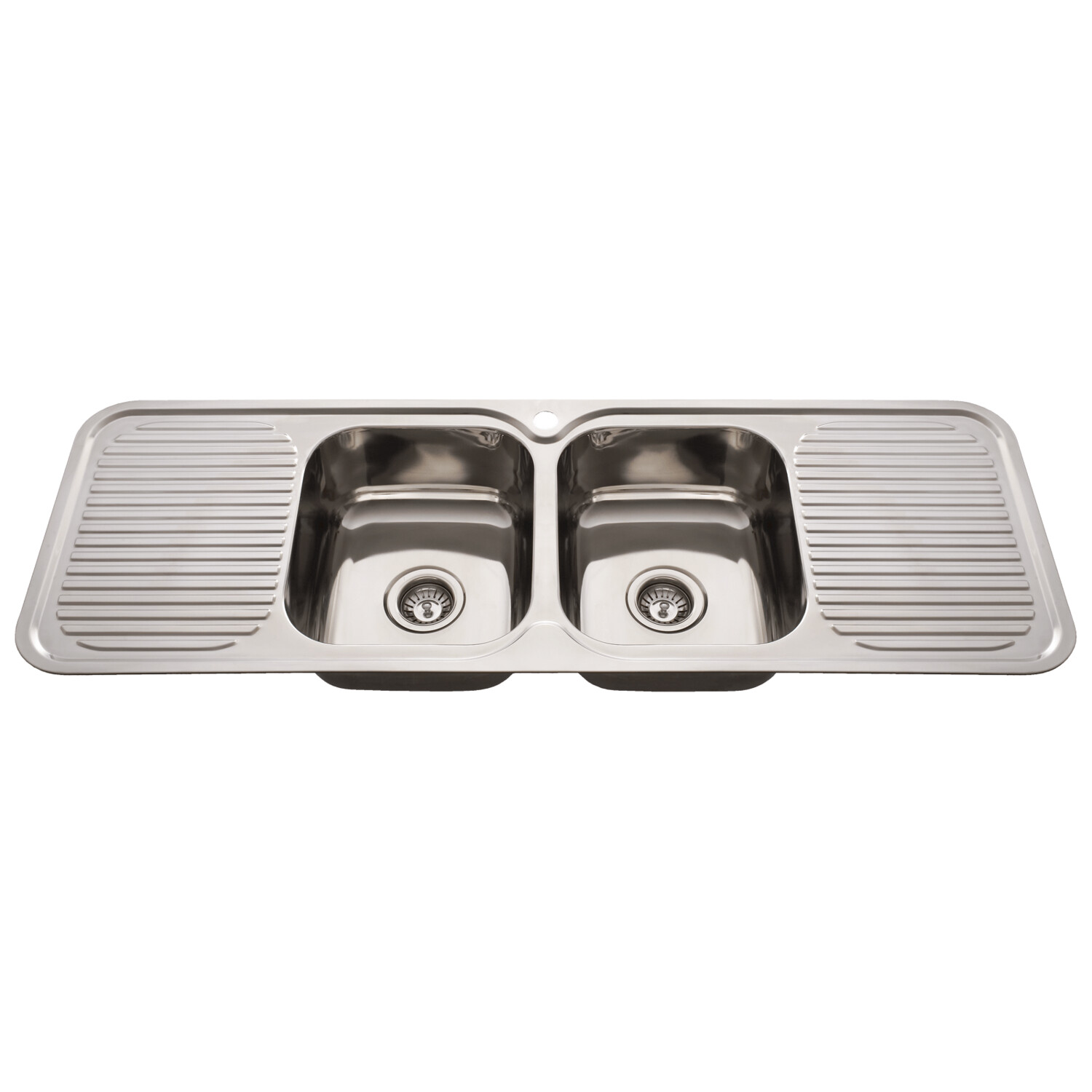 NuGleam Double Bowl Sink With Double Drainer