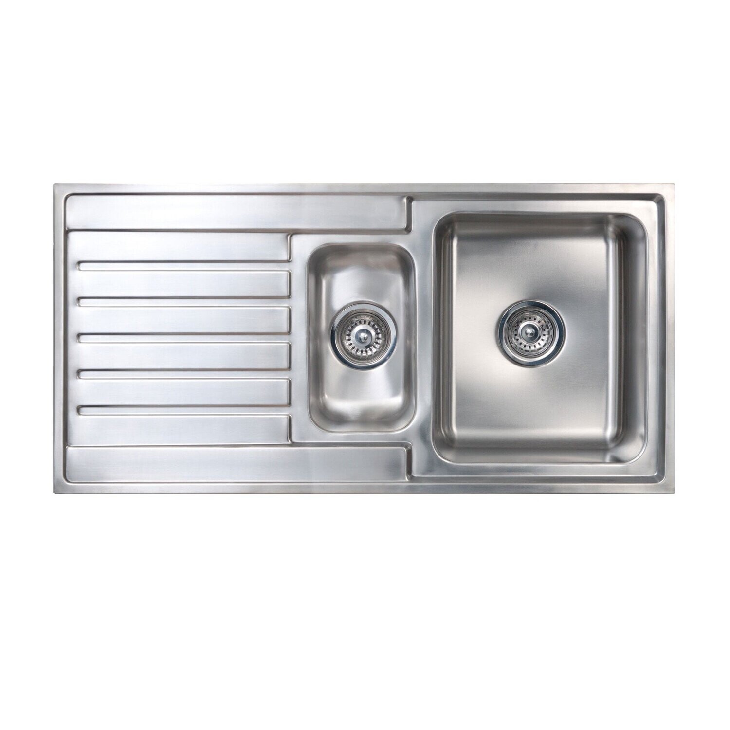 Kubic 150 One and a Half Bowl Sink With Drainer No Tap Hole