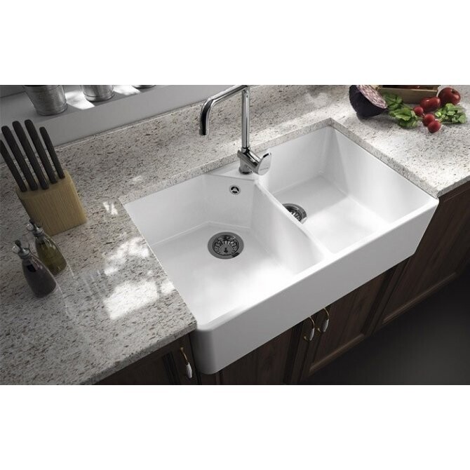 Chester Double Flat Front Butler Sink