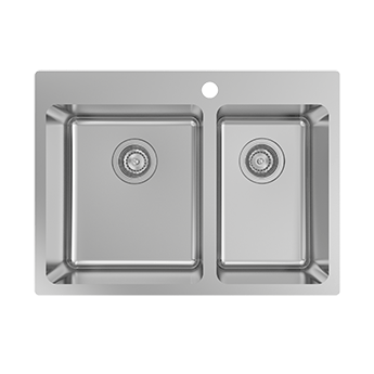 Nugleam Edge One and Three Quarter Bowl With One Tap Hole