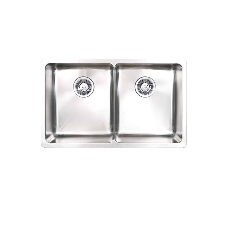 Kubic 726 Blade Two Bowl Stainless Steel Sink