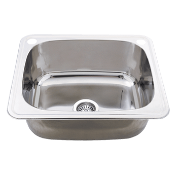 Benchline 35L Laundry Sink Two Tap Holes