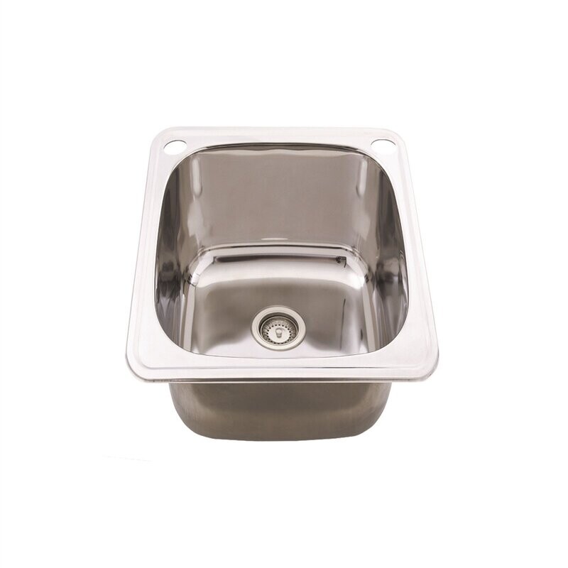 Benchline 35L Laundry Sink Slim Two Tap Holes