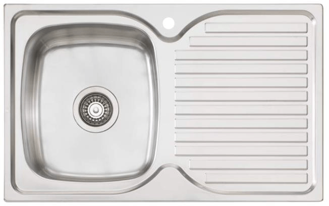 Harmony Bassini Left Hand Bowl Sink With Drainer