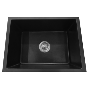 Uptown Single Bowl Sink Black 540mm