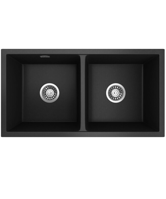 Oros 820 Two Bowl Sink Black