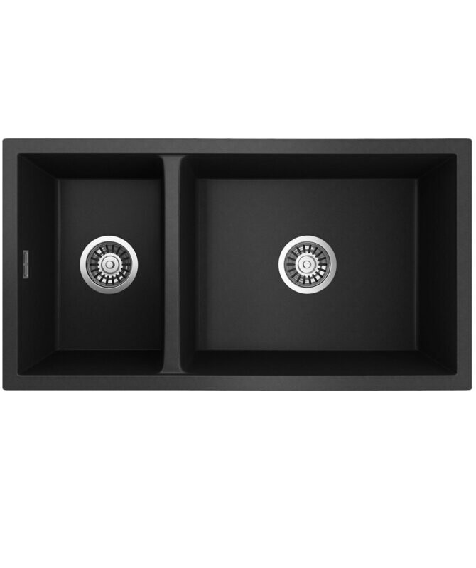 Oros 822 One and a Half Bowl Sink Black