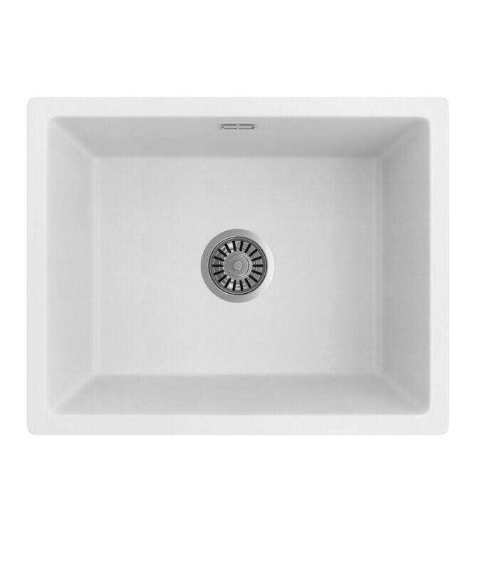 Oros 550 Single Bowl Sink White