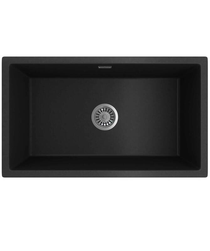 Oros 750 Single Bowl Sink Black