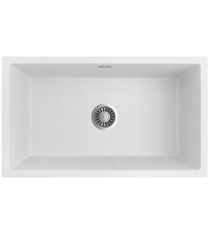 Oros 750 Single Bowl Sink White