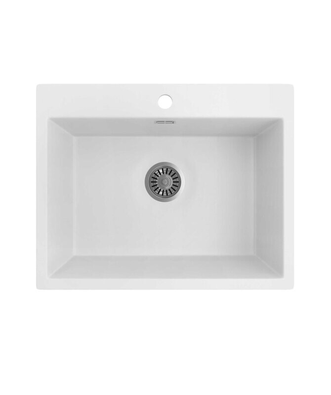 Oros 620 Single Bowl Sink White