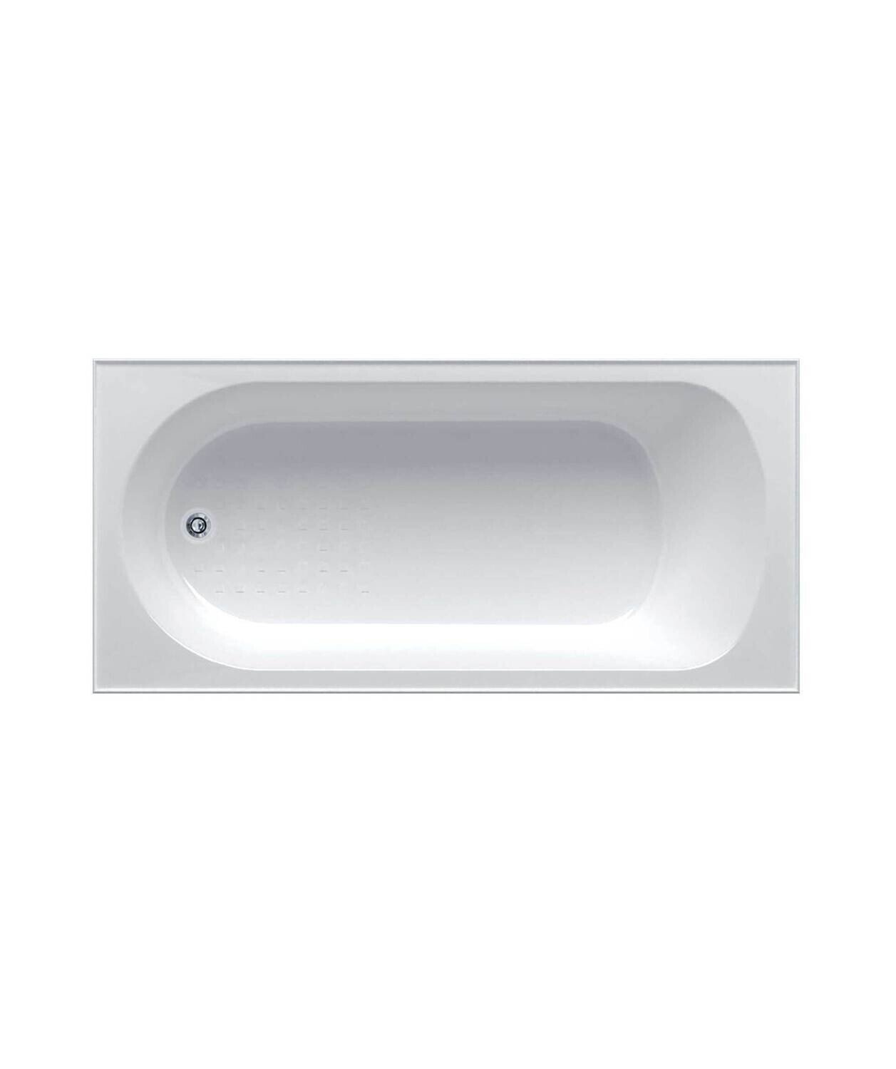 Chios 102 Tondo Inset Bath, Bath Size: 1525mm - no overflow