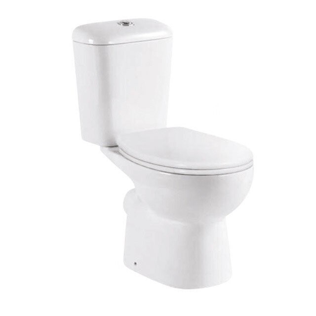York Close Couple Toilet Suite, Toilet option: 'P' Trap