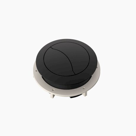 Clark Round Cistern Flush Buttons Black