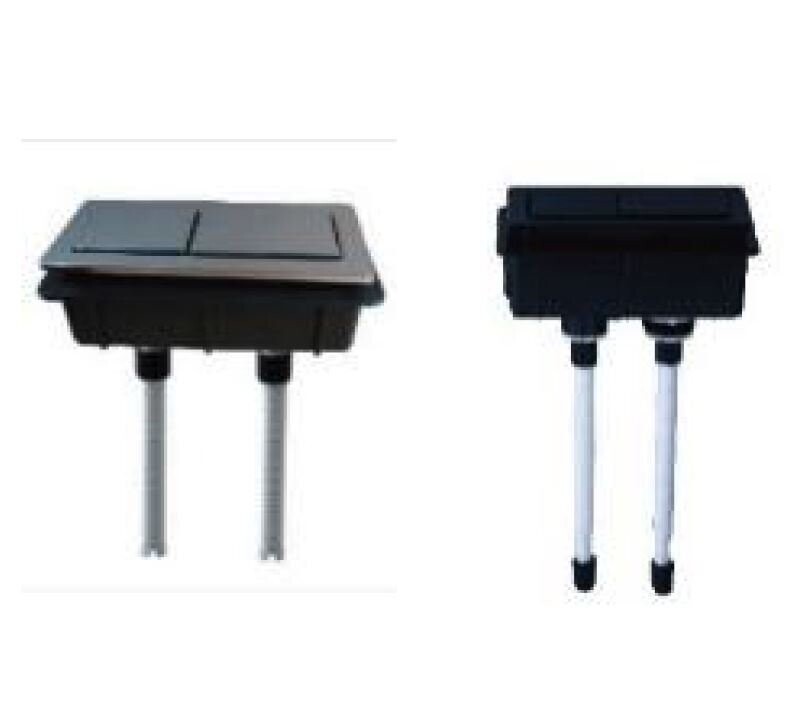 KDK Square Flush Buttons Black