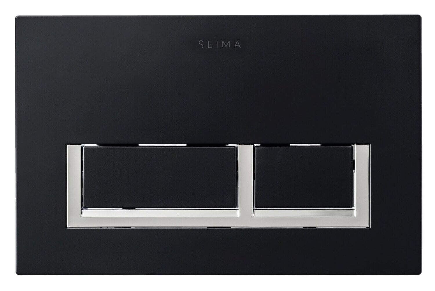 Seima Series 400 Rectangular Flush Buttons Black