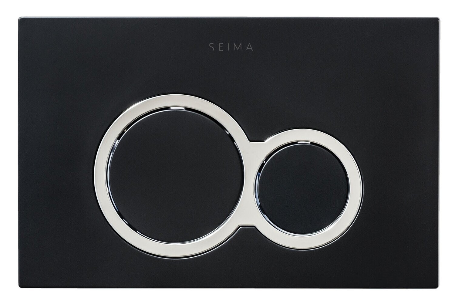 Seima Series 100 Round Flush Buttons Black