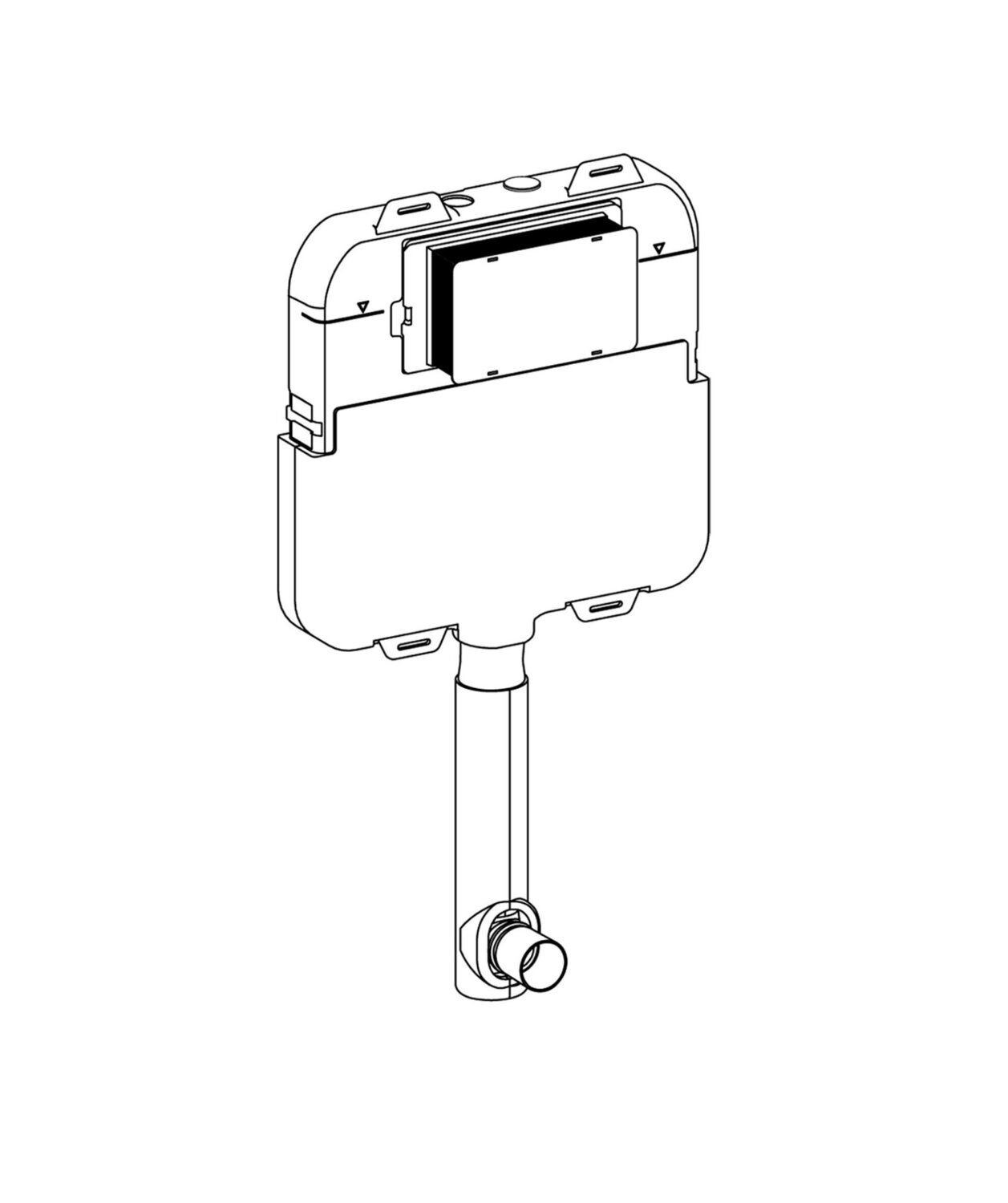 Seima Inwall Cistern Slimline