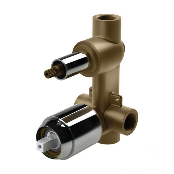 Builders Shower Diverter Mixer Body Only Chrome