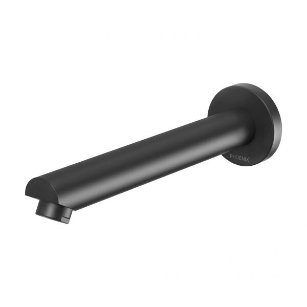 Pina Wall Bath Outlet 200mm Matte Black