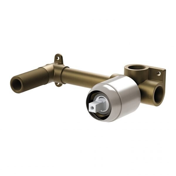 Builders Wall Mixer Body Only 200mm Brushed Nickel
