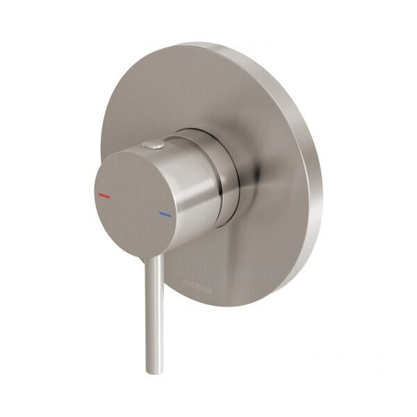 Pina Shower Wall Mixer Trim Kit Brushed Nickel