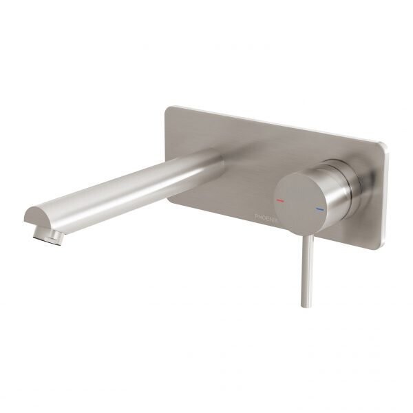 Pina Wall Mixer Set 180mm Trim Kit Brushed Nickel