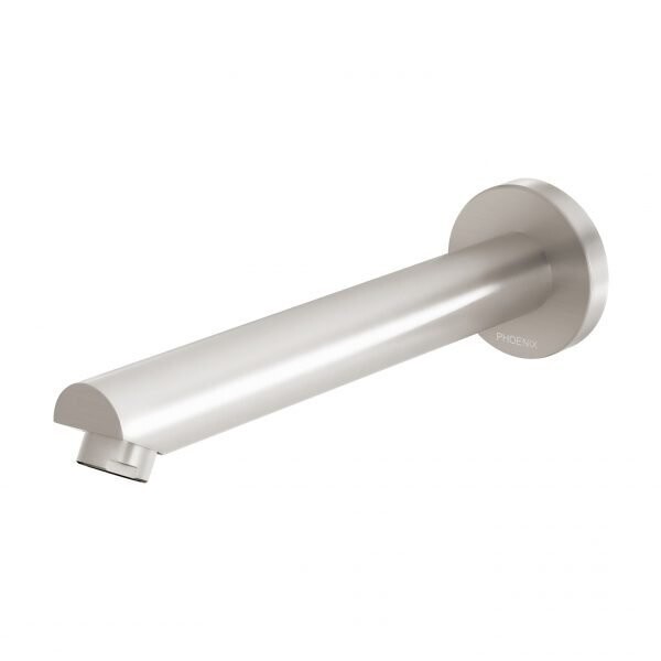 Pina Wall Bath Outlet 200mm Brushed Nickel
