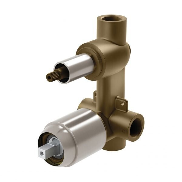 Builders Shower Diverter Mixer Body Only Brushed Nickel