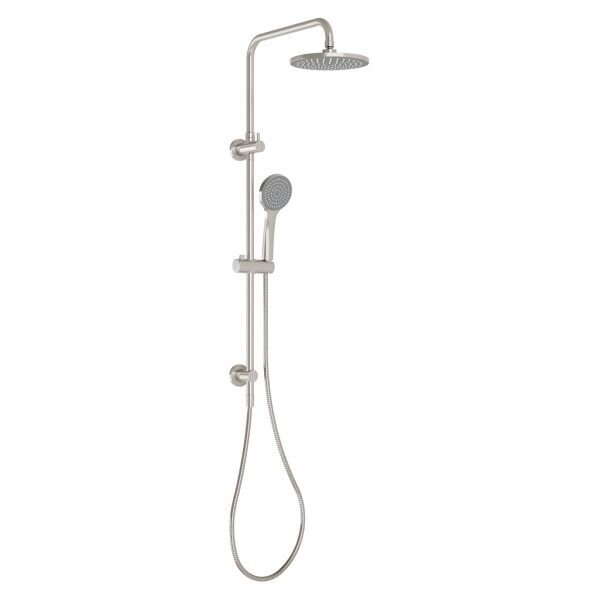 Pina Twin Rail Shower Brushed Nickel