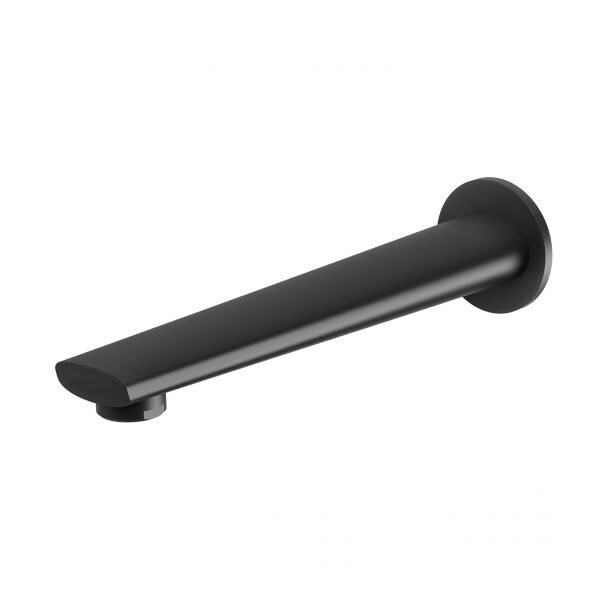 Arlo Wall Bath Outlet 200mm Matte Black