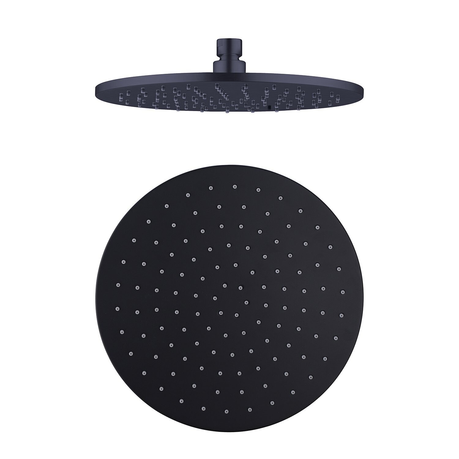 Nova Round Shower Head 200mm Matte Black