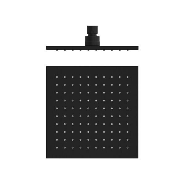 Vibe Square Shower Head 200mm Matte Black
