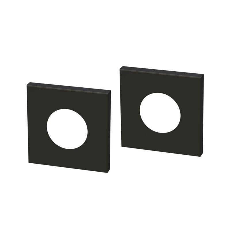 Master Rail Mini Square Cover Plate Matte Black