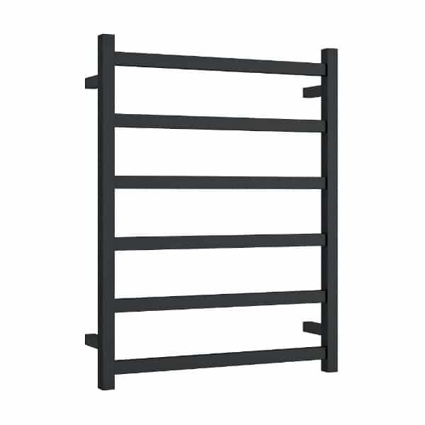 Heated Towel Rail - Straight Square Matte Black BS48MB